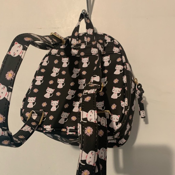 Cute Cat Print Mini Backpack - Picture 8 of 8